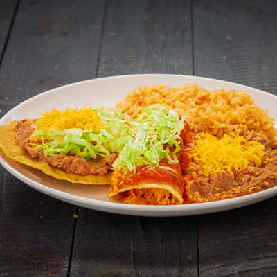 #4 Tostada/Enchilada